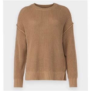 AE Fisherman Crew Neck Cotton Sweater Brown sz XL Women's